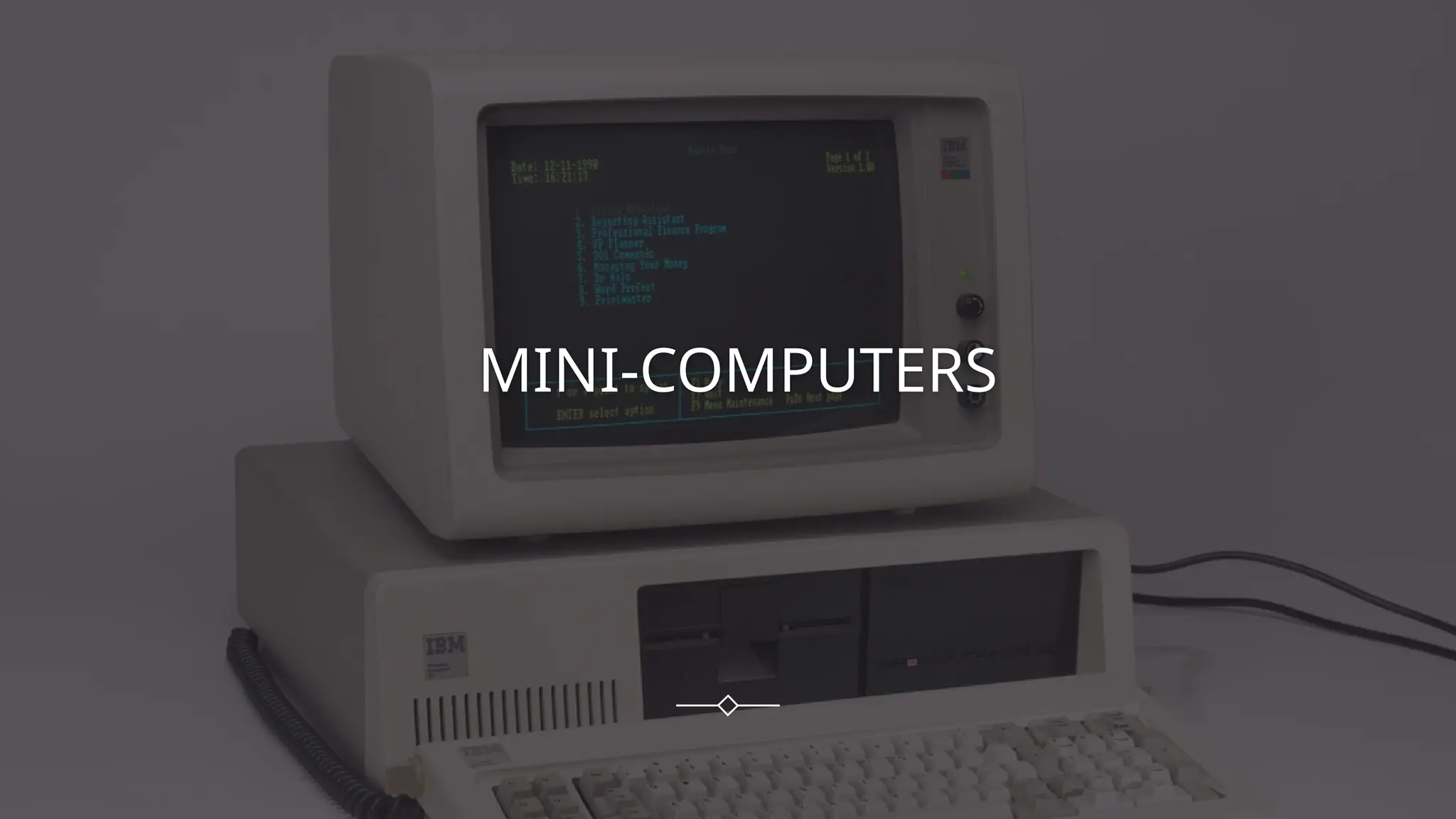 MINI-COMPUTERS
 