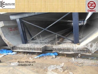 Recess Filling with
conbextra GP-2.
 