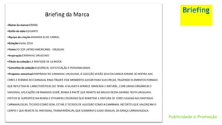 Briefing
Publicidade e Promoção
 