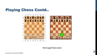 Playing Chess Contd..
Ravi Kumar B N, Asst.Prof,CSE,BMSIT
15
One Legal Chess move
 