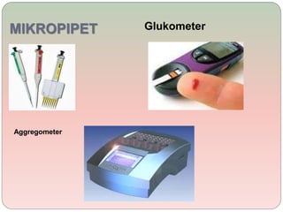 MIKROPIPET Glukometer
Aggregometer
 