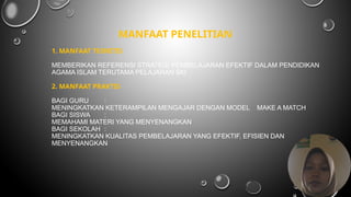 PPT ULFA-PTK materi strategi make a match | PPTX