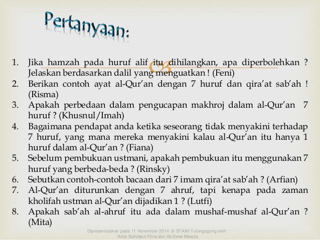 Ppt Ulumul Qur An 2