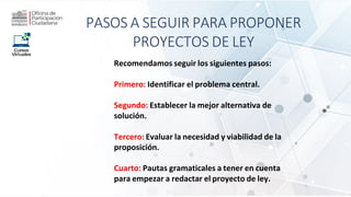 como elaboramos y proponemos un Proyecto de ley del estado peruano | PDF