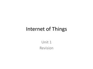 Introduction to IoT