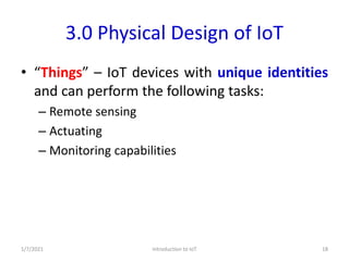 Introduction to IoT