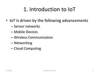 Introduction to IoT
