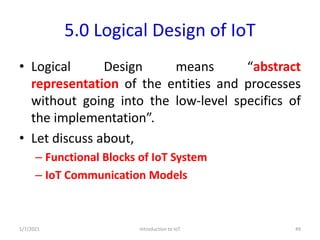 Introduction to IoT