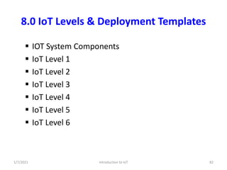 Introduction to IoT