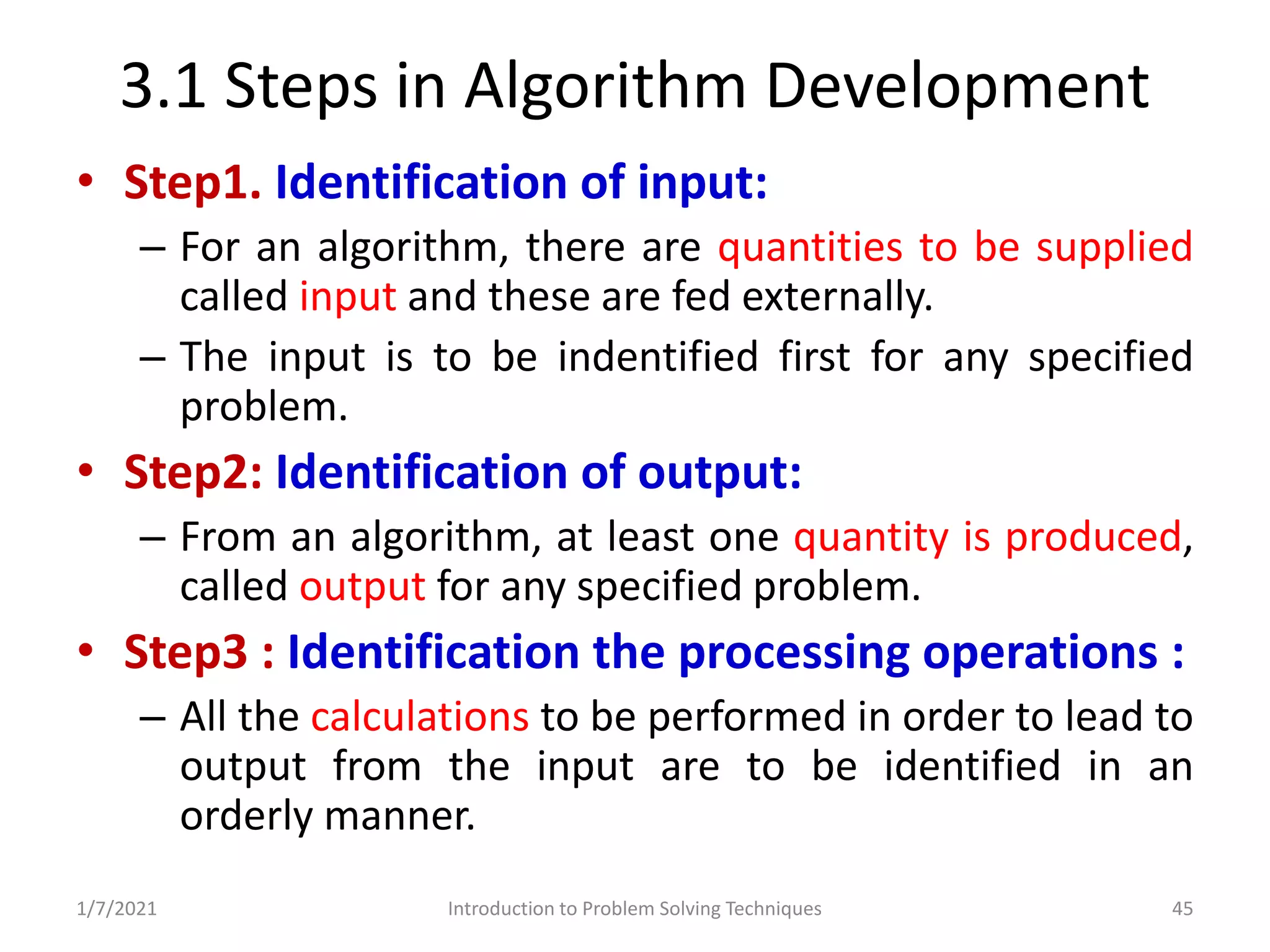 Problem Solving and Programming