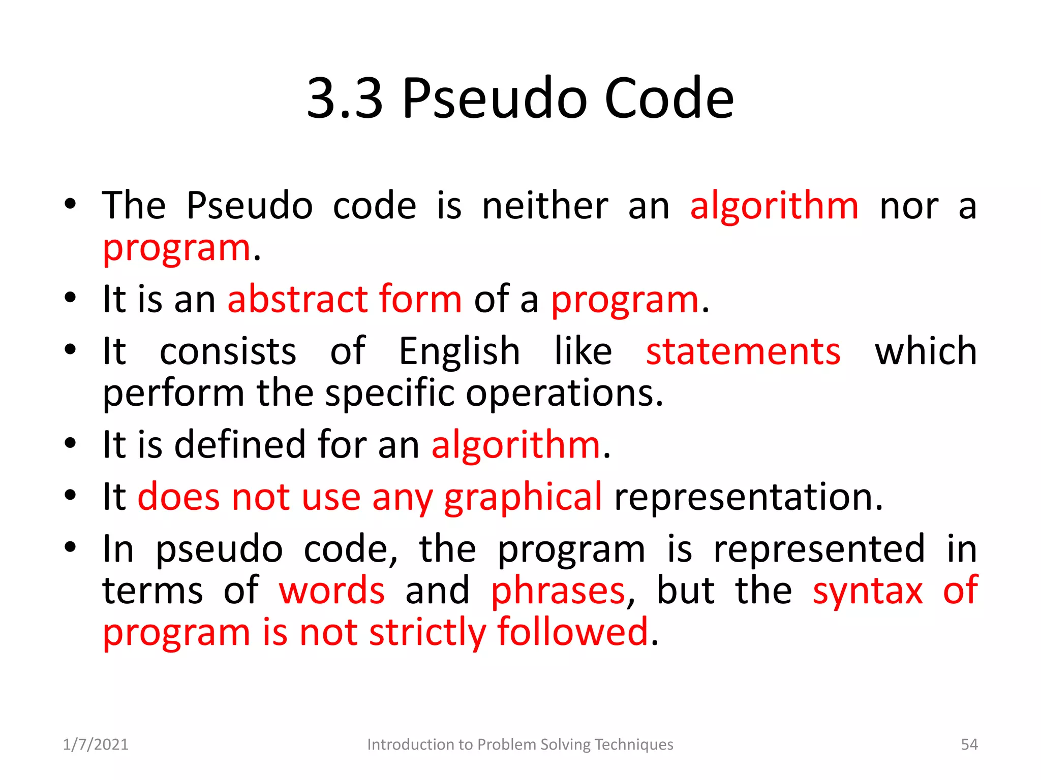Problem Solving and Programming