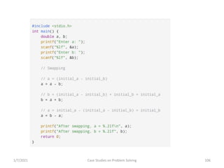 Problem Solving and Programming