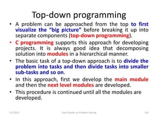 Problem Solving and Programming