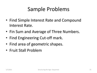 Problem Solving and Programming