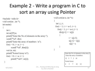 C Programming : Pointers and Arrays, Pointers and Strings | PPTX