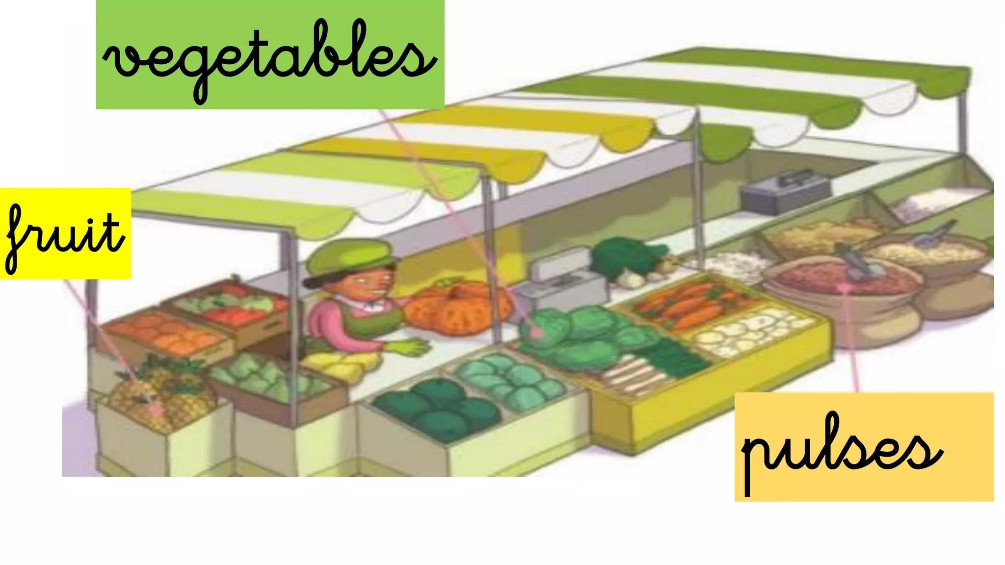 vegetables
pulses
fruit