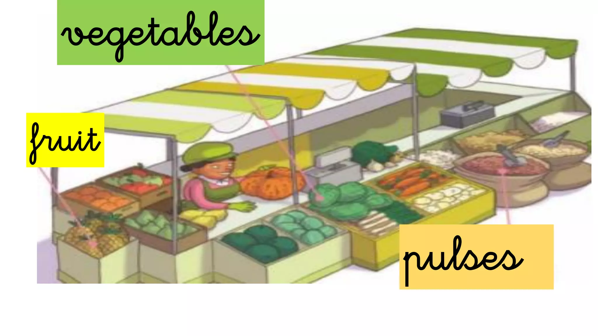 vegetables
pulses
fruit