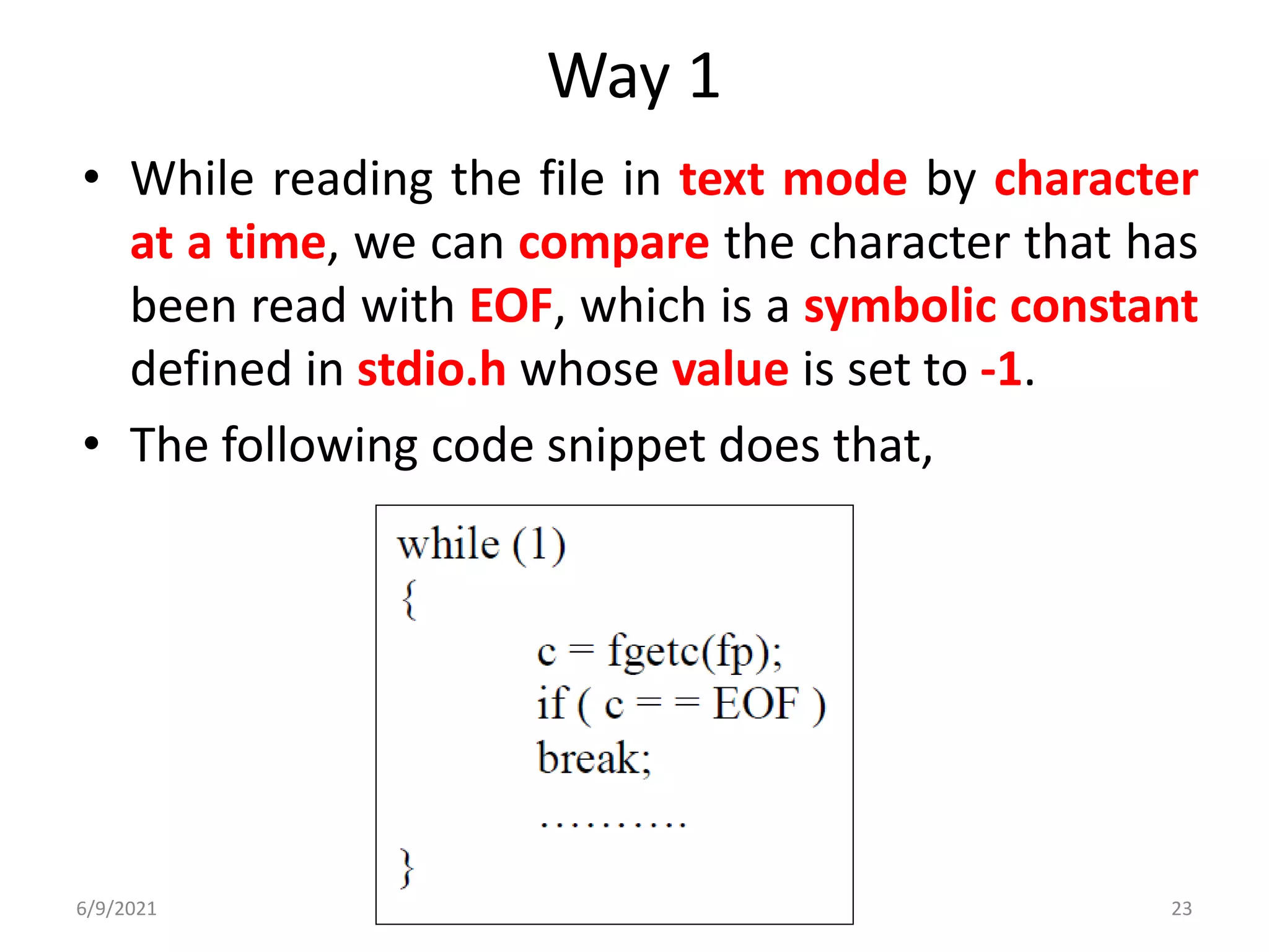 File Handling and Preprocessor Directives | PPT