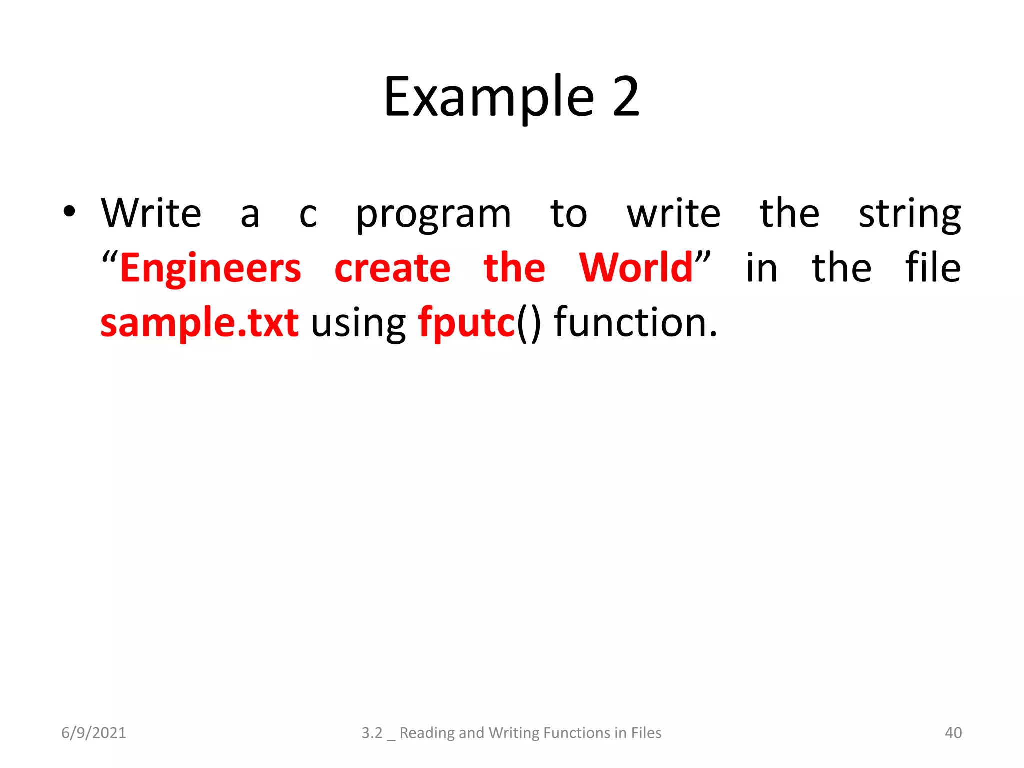 File Handling and Preprocessor Directives | PPT