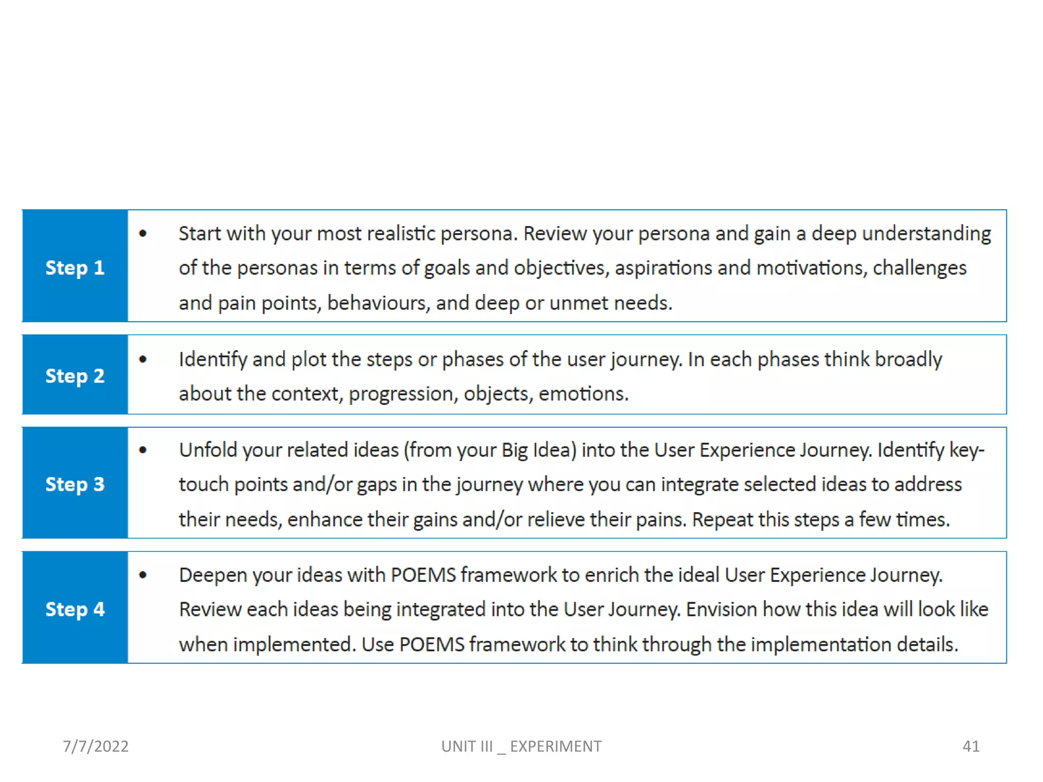 7/7/2022 UNIT III _ EXPERIMENT 41
 