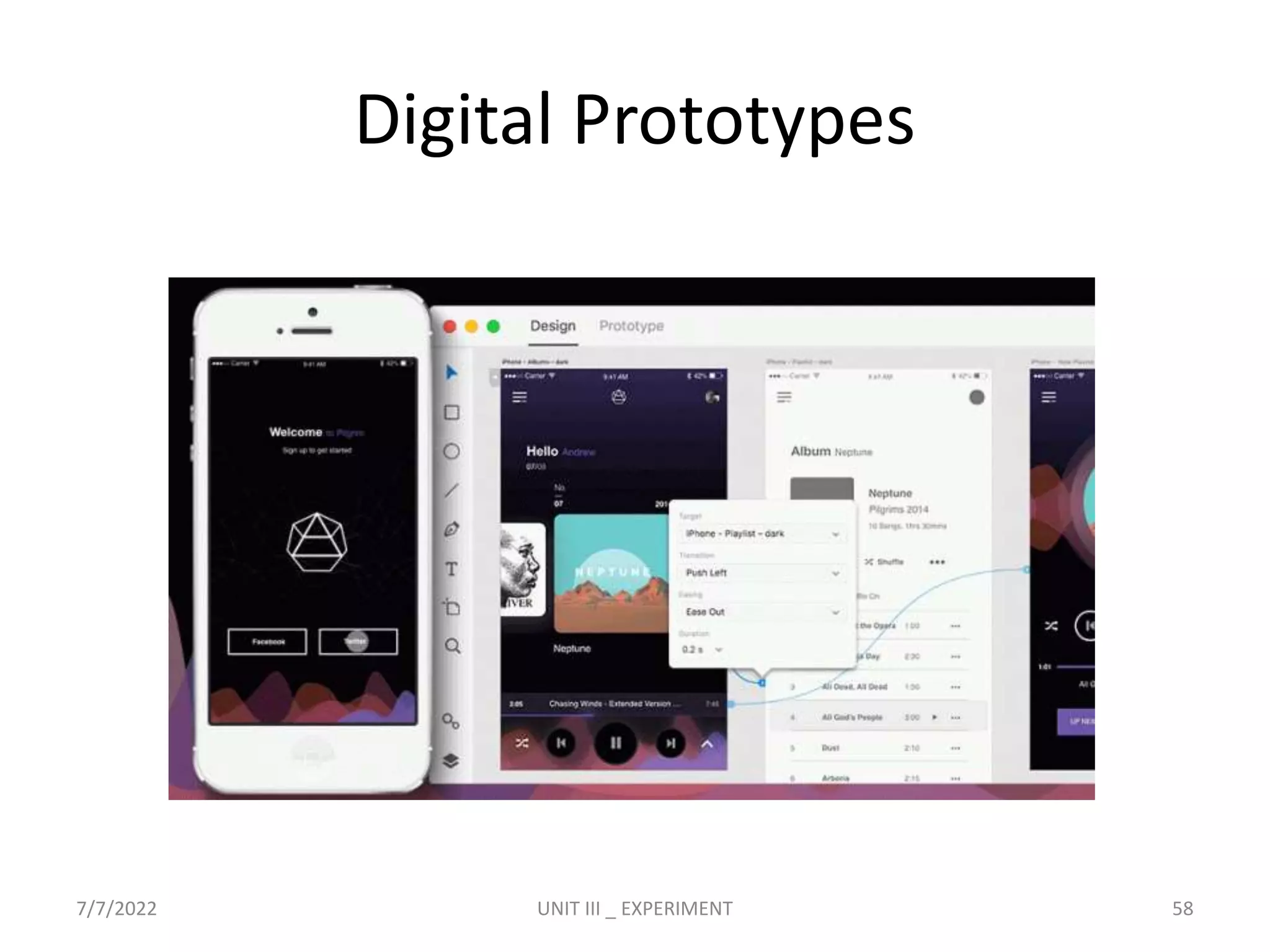 Digital Prototypes
7/7/2022 UNIT III _ EXPERIMENT 58
 