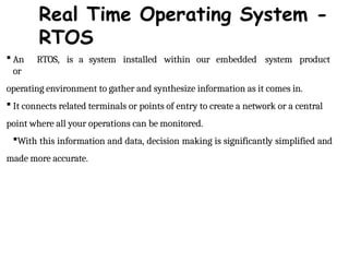 PPT Unit I. real time operating system pptx | PPTX