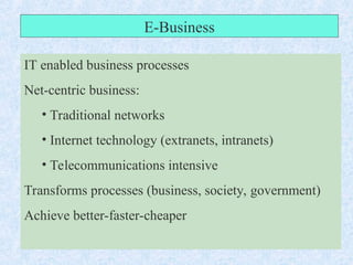 PPT Unit I E-Business Framework.ppt..... | PPT