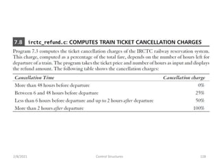 2/8/2021 Control Structures 128
 