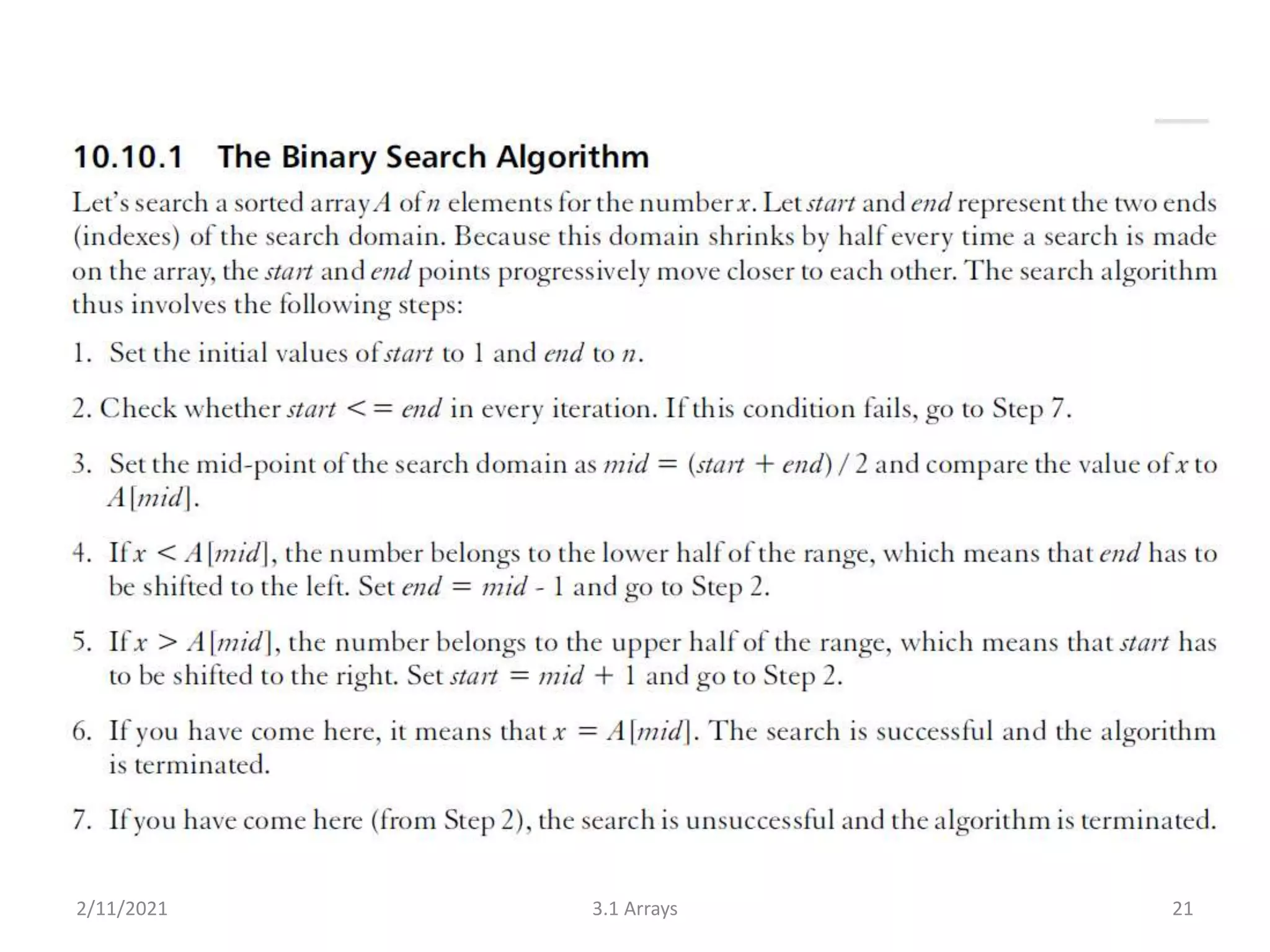 2/11/2021 3.1 Arrays 21
 