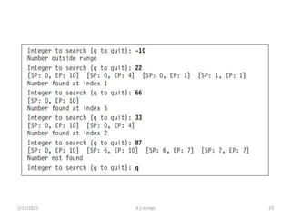 2/11/2021 3.1 Arrays 23
 