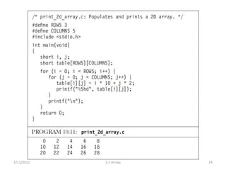 2/11/2021 3.1 Arrays 29
 