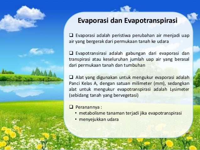 Evaporasi Adalah - Pengertian Evaporasi Beserta Proses ...