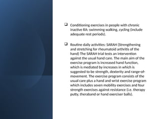 APPROACH TO PHYSICAL THERAPY TREATMENT IN RMD'S | PPTX