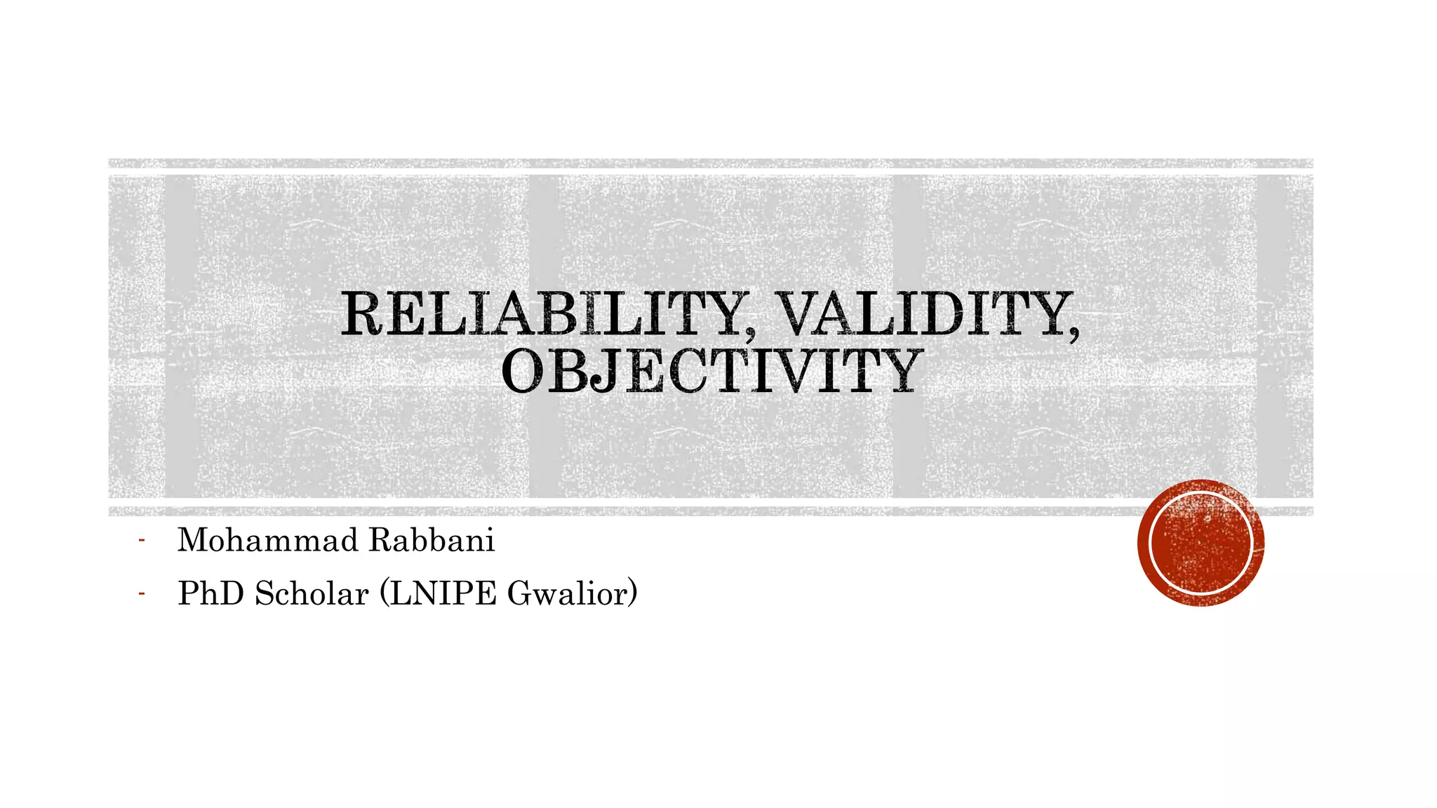 - Mohammad Rabbani
- PhD Scholar (LNIPE Gwalior)
 