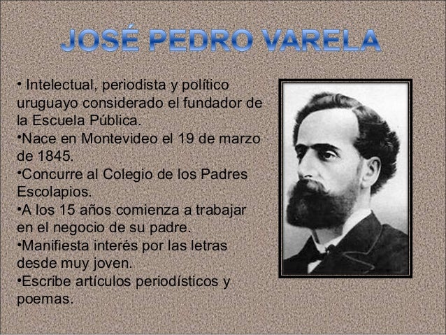 Resultado de imagen de poema a josé pedro varela