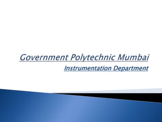 Instrumentation Department
 