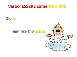 Verbo ESSERE come ESISTERE

Dio è.


   significa Dio esiste
 