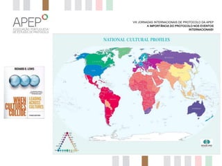 VIII JORNADAS INTERNACIONAIS DE PROTOCOLO DA APEP
A IMPORTÂNCIA DO PROTOCOLO NOS EVENTOS
INTERNACIONAIS?

 