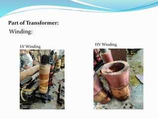 Winding:
Part of Transformer:
LV Winding
HV Winding
 