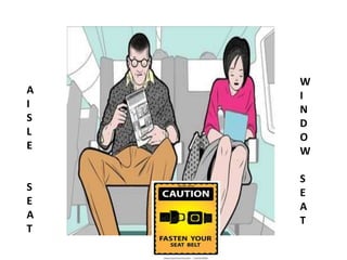 W
I
N
D
O
W
S
E
A
T
A
I
S
L
E
S
E
A
T