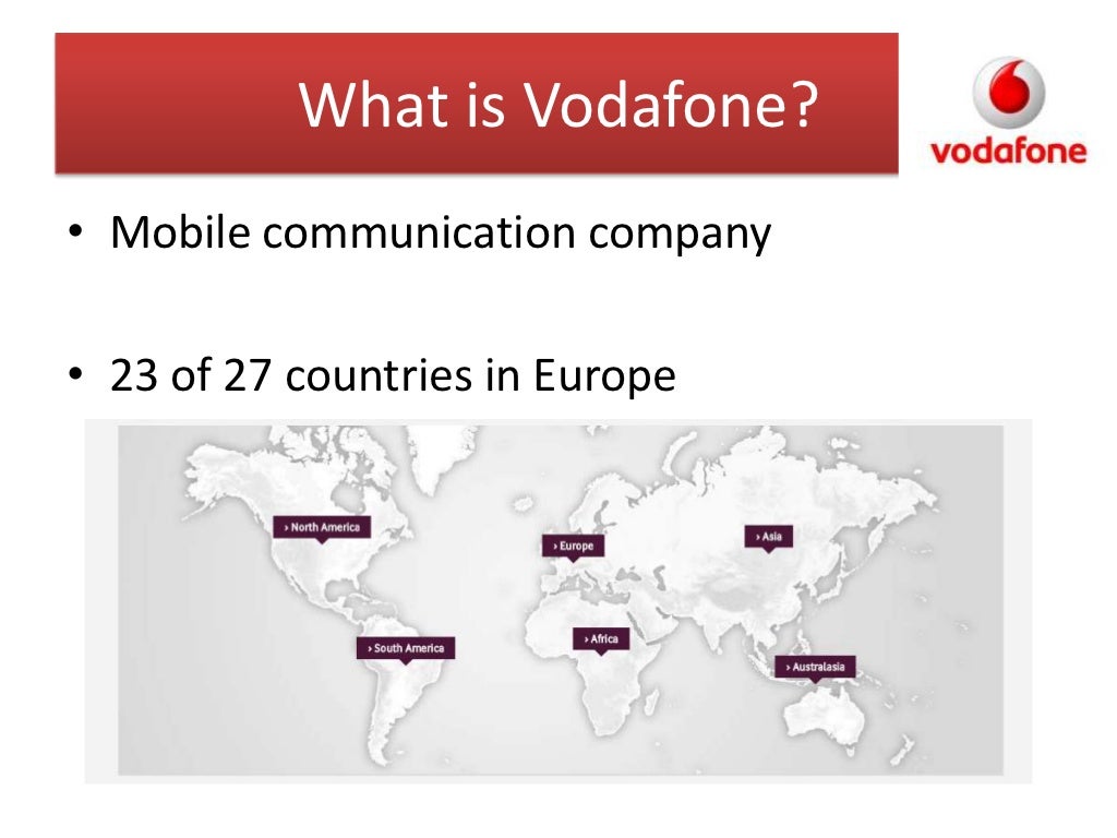 vodafone business model ppt