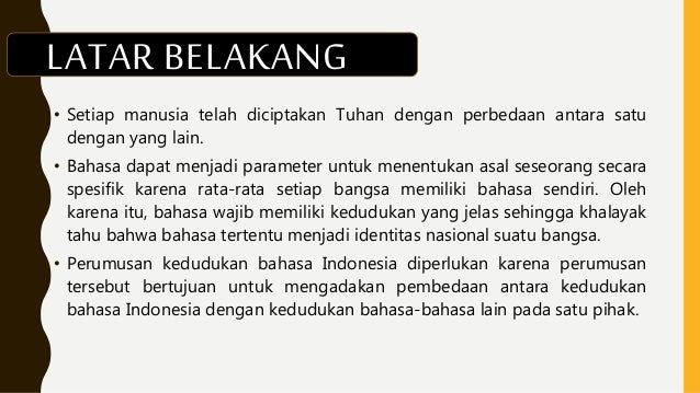 Bahasa Indonesia Sebagai Identitas Bangsa