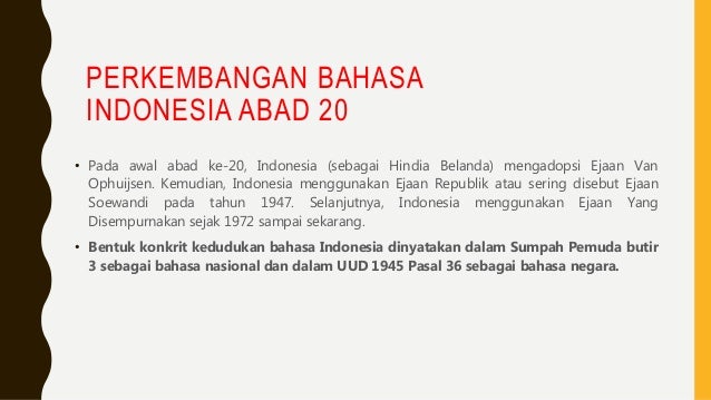 Bahasa Indonesia Sebagai Identitas Bangsa