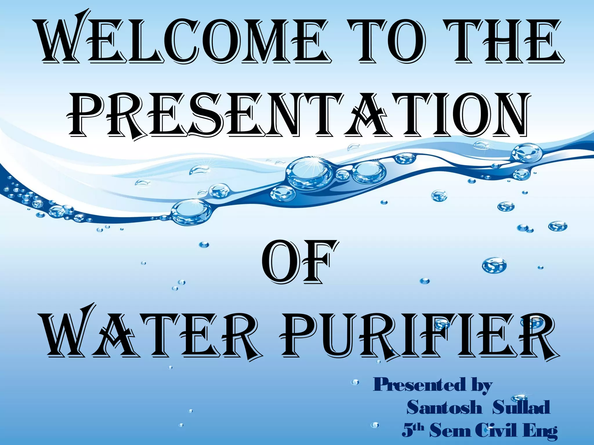 Water Purifier | PPT