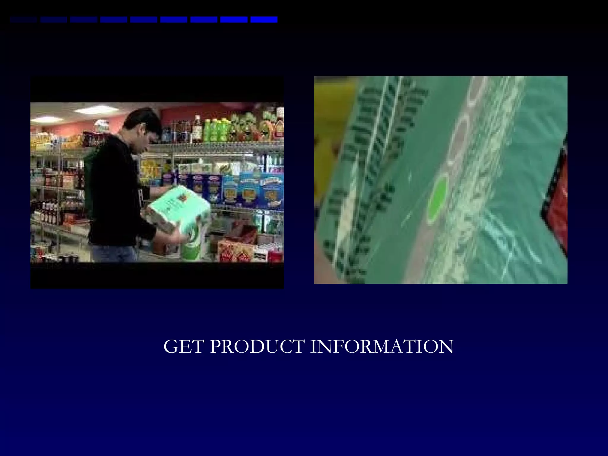 GET PRODUCT INFORMATION 