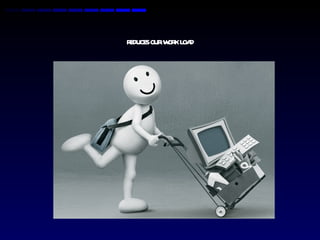 REDUCES OUR WORK LOAD 