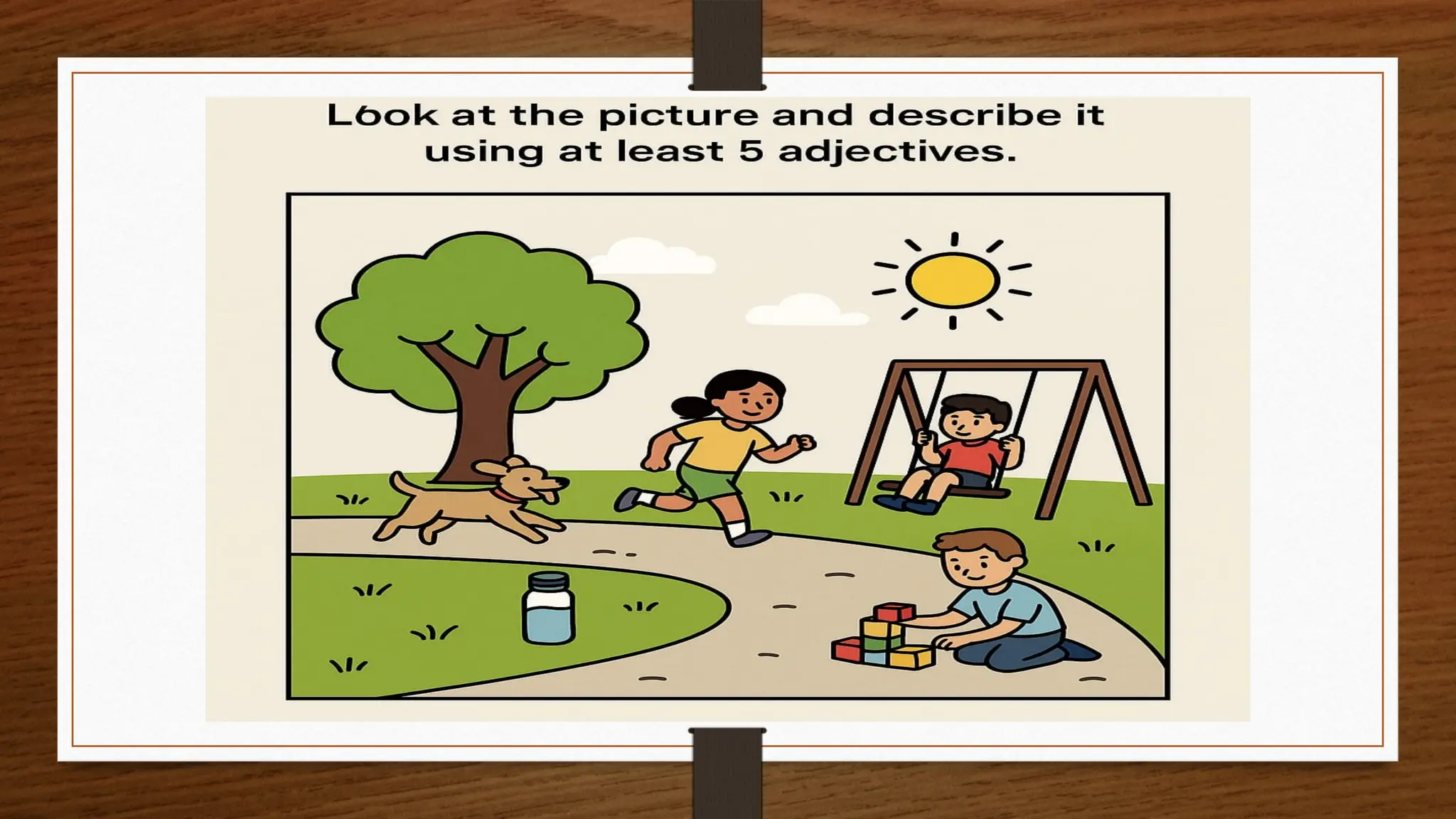 Slide presentation on Adjective. It is appropriate for class 4 and 5 students.
