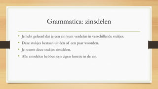 Zelfstudieles Grammatica Zinsdelen PDF zelfstudieles-grammatica-zinsdelen-pdf