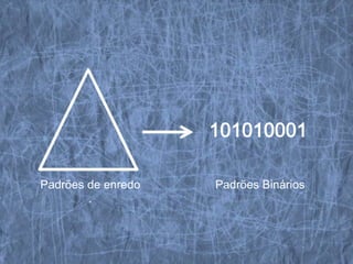 101010001
        http://www.youtube.com/watch?feature=play
        er_embedded&v=4ba1BqJ4S2M




Padrões de enredo                     Padrões Binários
        .
 