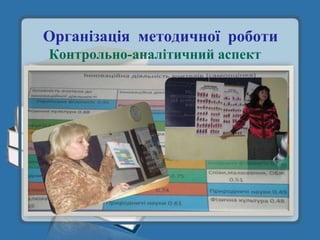 Організація методичної роботи
Контрольно-аналітичний аспект
 